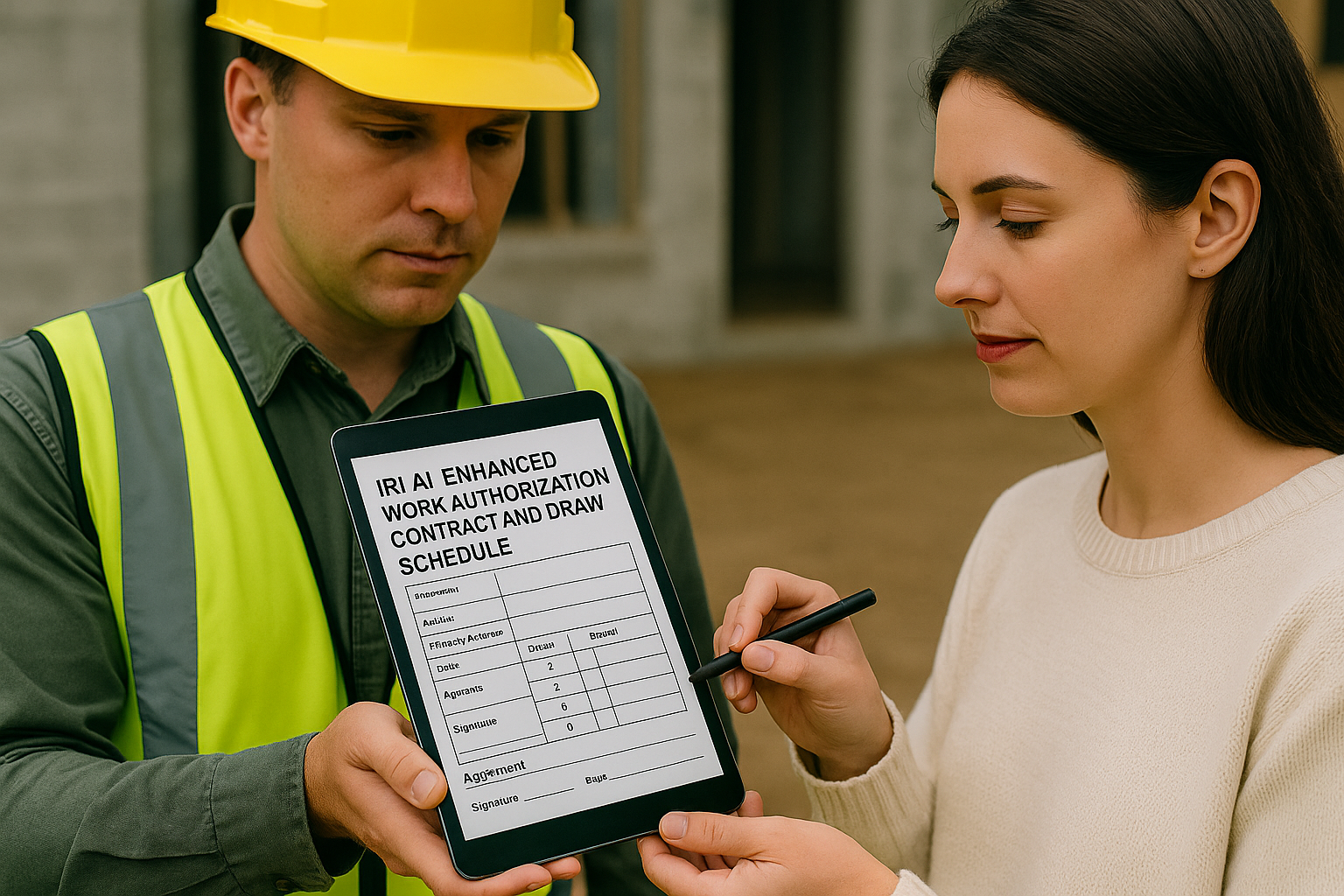 Work Authorization Contract And Draw Schedule